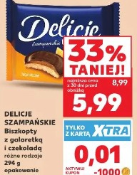 Delicje Szampańskie Biszkopty z galaretką i czekoladą
