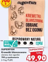 Superfish Krewetki blanszowane obrane, bez ogonka