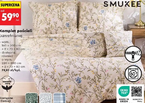 Komplet pościeli bawełnianej Smukee