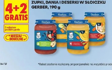 Zupki, dania i deserki w słoiczku Gerber, 190 g
