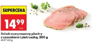 Schab marynowany plastry z czosnkiem i pietruszką