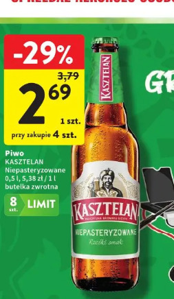 Piwo Kasztelan Niepasteryzowane