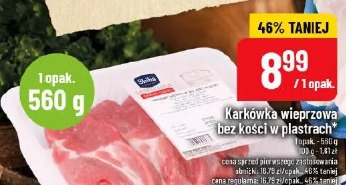 Karkówka wieprzowa bez kości w plastrach