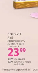 Gold-Vit A+E suplement diety