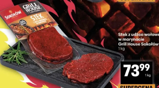 Stek z udźca wołowego w marynacie Grill House Sokołów