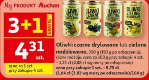 Oliwki czarne drylowane lub zielone nadziewane