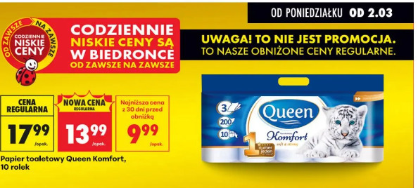 Papier toaletowy Queen Komfort