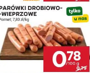 Parówki drobiowo-wieprzowe Pormet