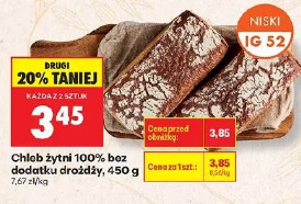 Chleb żytni 100% bez dodatku drożdży