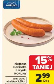 Kiełbasa morlińska z szynki MORLINY