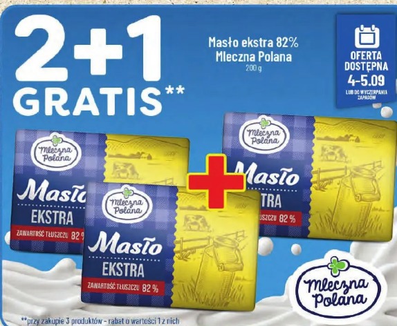 Masło ekstra 82% Mleczna Polana