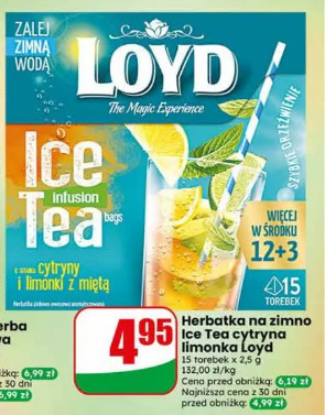 Herbatka na zimno Ice Tea cytryna limonka Loyd