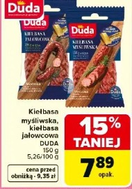 Kiełbasa myśliwska, kiełbasa jałowcowa DUDA