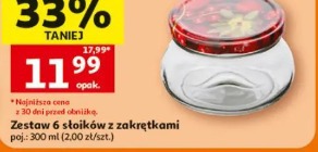 Zestaw 6 słoików z zakrętkami