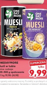 Onedaymore musli w tubie różne rodzaje