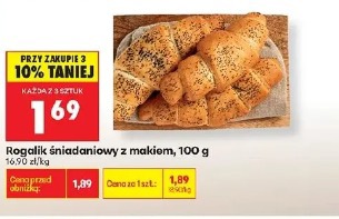 Rogalik śniadaniowy z makiem