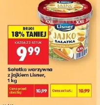 Sałatka warzywna z jajkiem Lisner