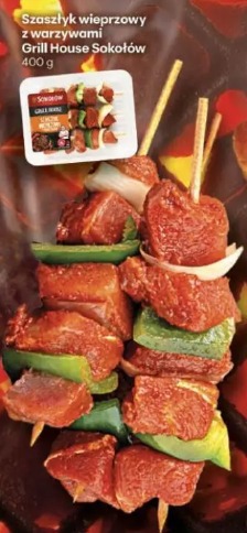 Szaszłyk wieprzowy z warzywami Grill House Sokołów