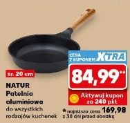 Natur Patelnia aluminiowa do wszystkich rodzajów kuchenek