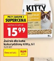 Żwirek dla kota kukurydziany Kitty