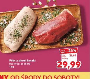Filet z piersi kaczki bez kości, ze skórą