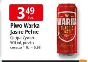 Piwo Warka Jasne Pełne Grupa Żywiec