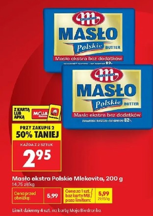 Masło ekstra Polskie Mlekovita