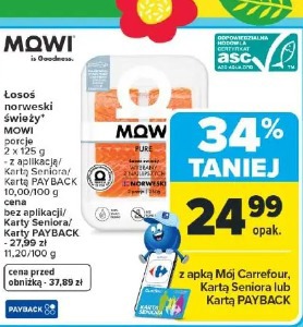 Łosoś norweski świeży MOWI porcje