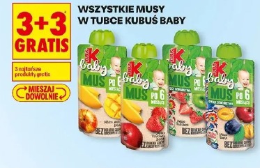 Wszystkie musy w tubce Kubuś Baby