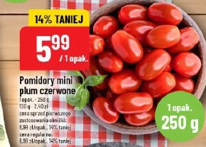 Pomidory mini plum czerwone