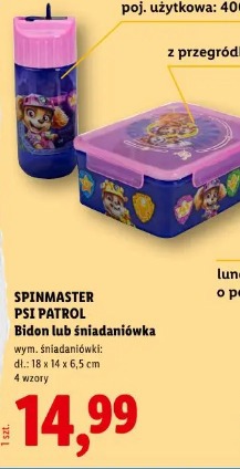 SPINMASTER PSI PATROL Bidon lub śniadaniówka