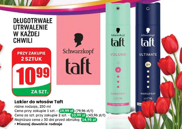 Lakier do włosów Taft