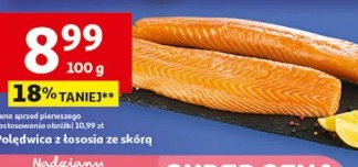 Polędwica z łososia ze skórą