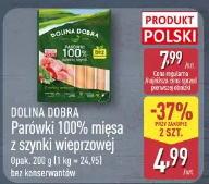 Dolina Dobra Parówki 100% mięsa z szynki wieprzowej