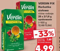 Verdin Fix Herbatka ziołowa różne rodzaje