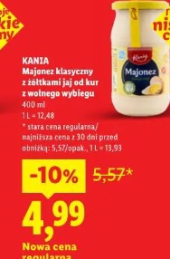Kania Majonez klasyczny z żółtkami jaj od kur z wolnego wybiegu
