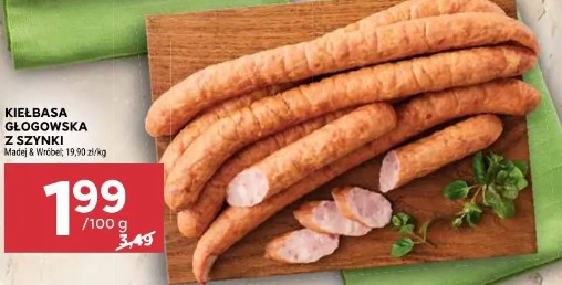 Kiełbasa głogowska z szynki Madej & Wróbel