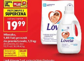 Mleczko 1,45 l lub proszek do prania Lovela 1,3 kg