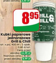 Kubki papierowe jednorazowe Grill & Chill