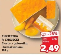 CUKIERNIA P. CHOJECKI Ciasto z galaretką i brzoskwiniami