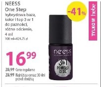 Neess One Step hybrydowa baza, kolor i top 3 w 1 do paznokci różne odcienie