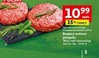 Burgery wołowe jalapeno