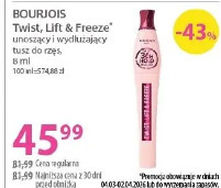 Bourjois Twist, Lift & Freeze tusz unoszący i wydłużający rzęsy