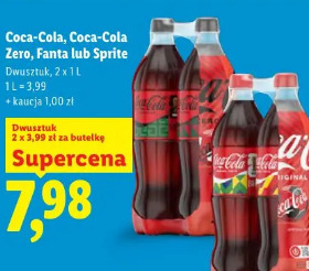 Coca-Cola, Coca-Cola Zero, Fanta lub Sprite