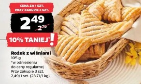 Rożek z wiśniami