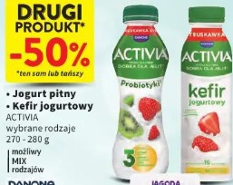Jogurt pitny Activia wybrane rodzaje