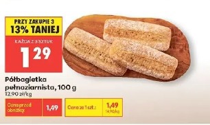 Półbagietka pełnoziarnista