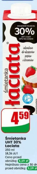 Śmietanka UHT 30% Łaciata