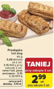 Carrefour przekąska hot dog