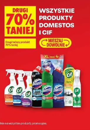 Wszystkie produkty Domestos i Cif drugi 70% taniej